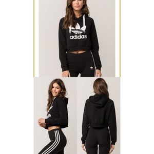 Adidas crop hoodie